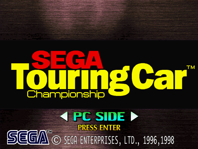 SEGA Touring Car Championship (Windows) screenshot: Choosing a game mode in Title screen