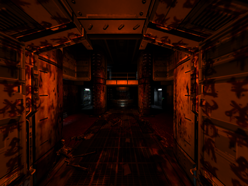 Doom³ (Windows) screenshot: Twisted visions.
