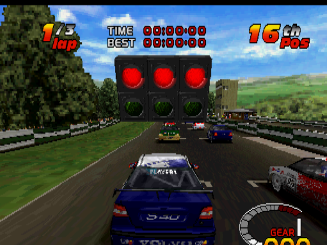 TOCA 2: Touring Car Challenge (PlayStation) screenshot: Race grid