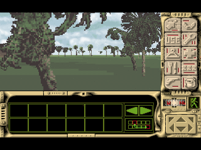Robinson's Requiem (Macintosh) screenshot: In the woods
