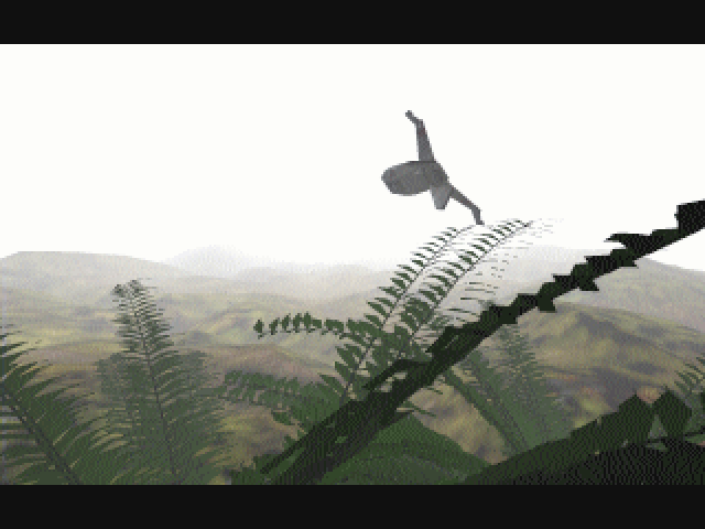 Robinson's Requiem (Macintosh) screenshot: This will be a rough landing