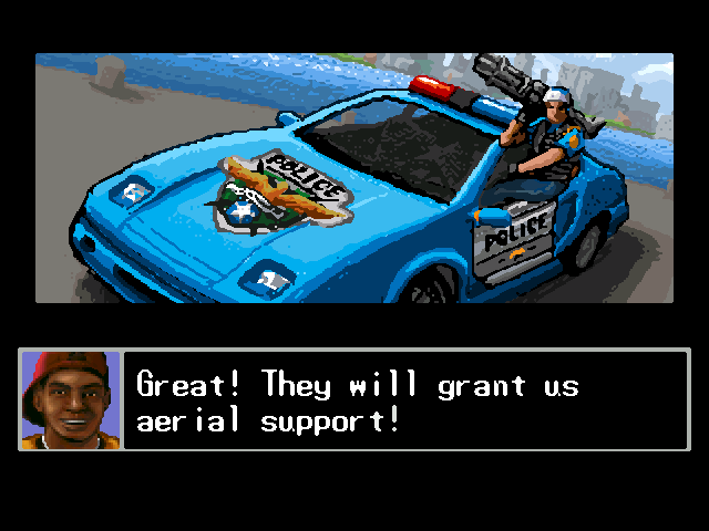 Streets of Rage Remake (Windows) screenshot: The cops from the first Streets of Rage are back to provide assistance (2006 version).