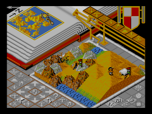 Populous / Populous: The Promised Lands (TurboGrafx CD) screenshot: Wild west