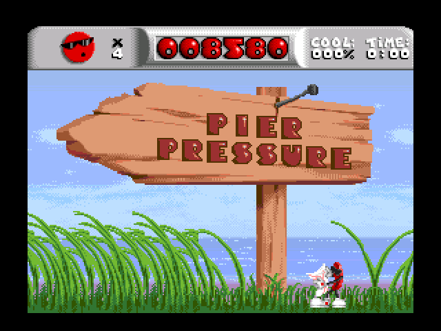 Cool Spot (Amiga) screenshot: Next level screen