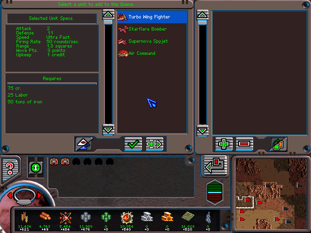 Deadlock II: Shrine Wars (Windows) screenshot: The air units