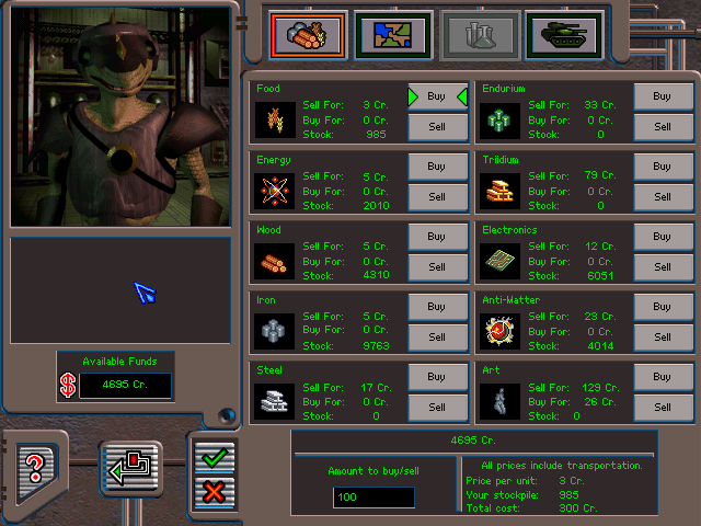 Deadlock II: Shrine Wars (Windows) screenshot: The black market