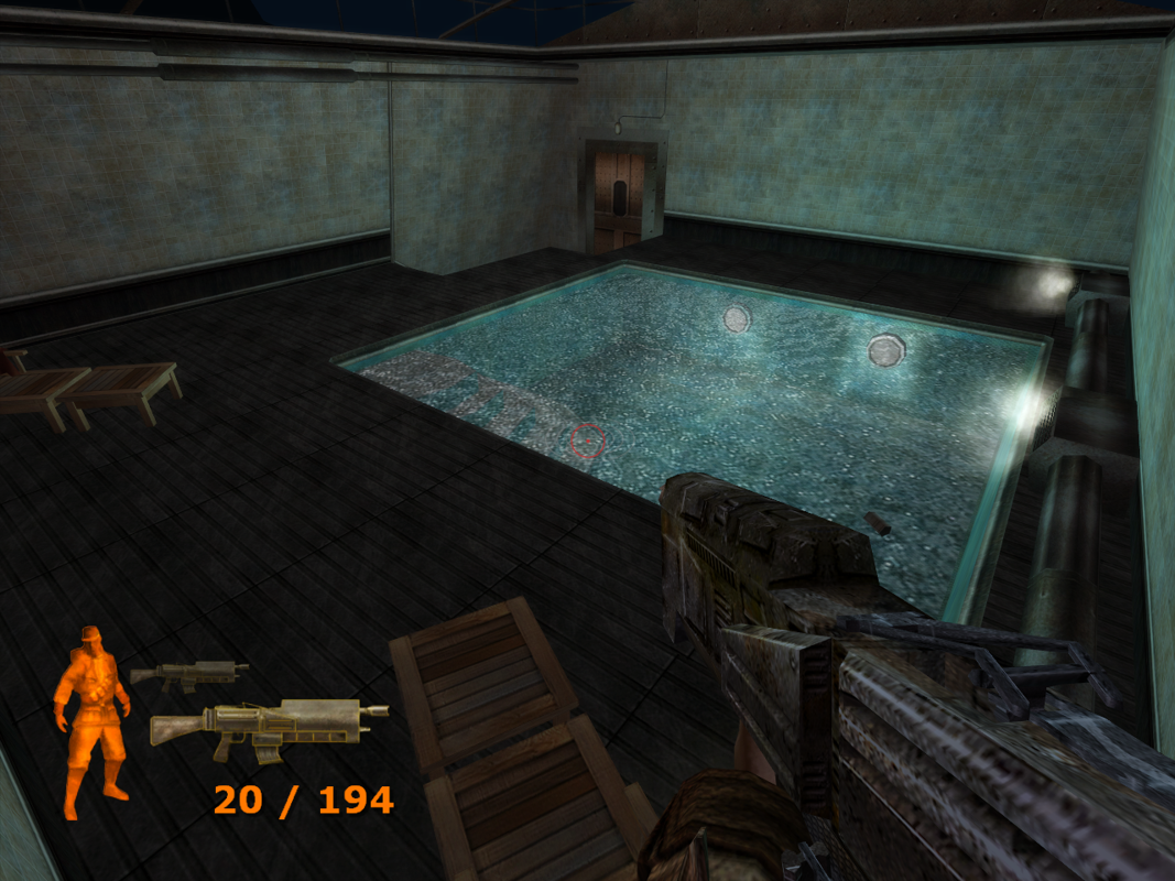 World War Zero: Iron Storm (Windows) screenshot: This train even has a pool.