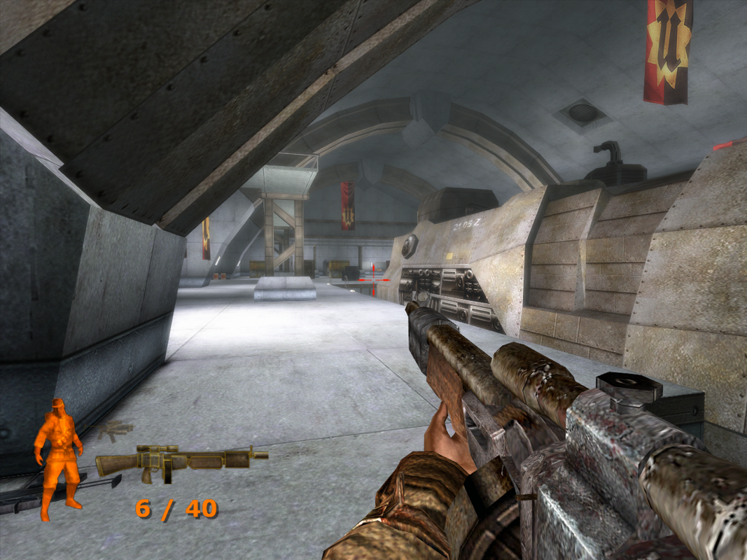 World War Zero: Iron Storm (Windows) screenshot: The train station.