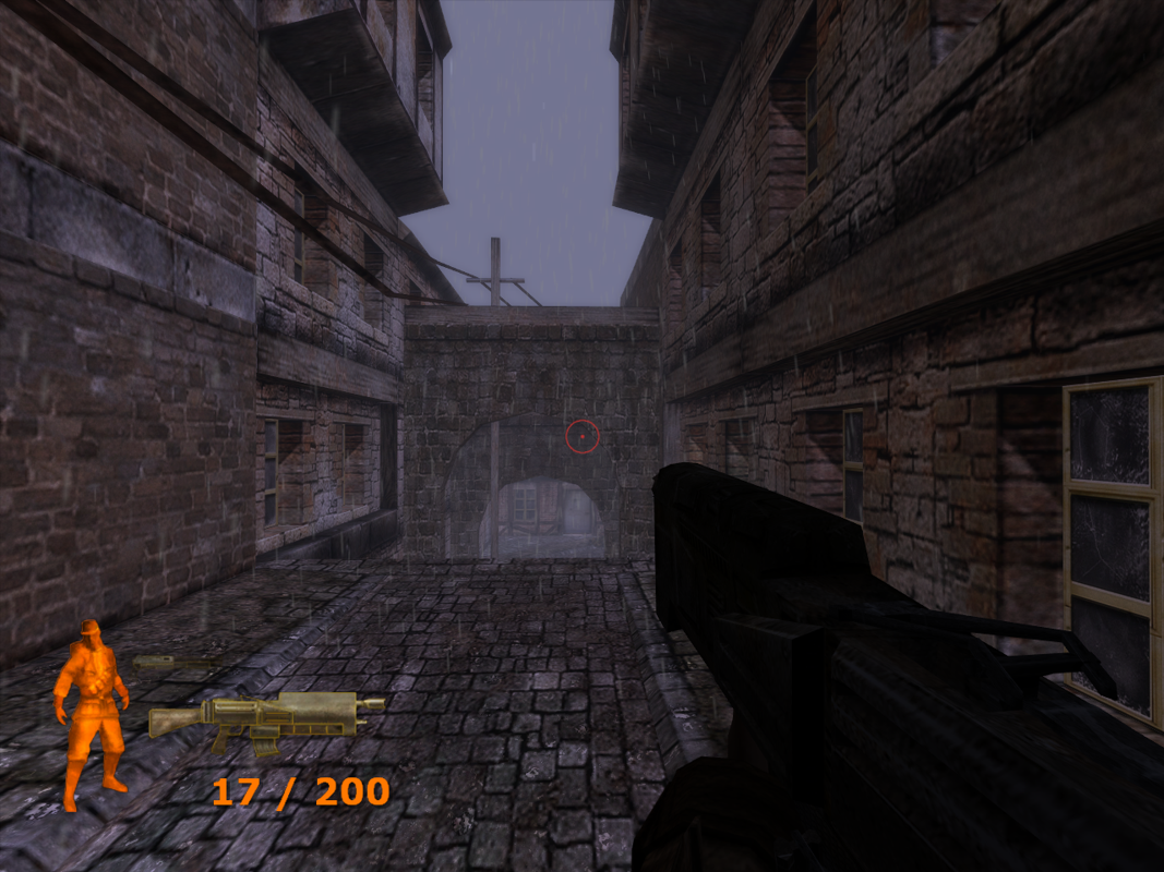World War Zero: Iron Storm (Windows) screenshot: Soon the fight is taken to the streets.