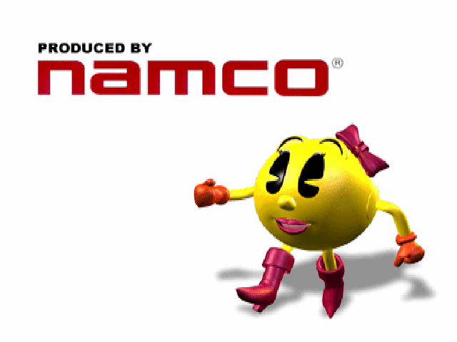 Ms. Pac-Man Maze Madness (PlayStation) screenshot: The Namco screen