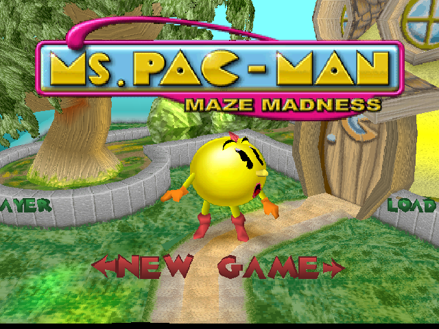 Ms. Pac-Man Maze Madness (PlayStation) screenshot: Options