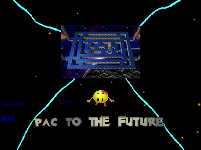 Ms. Pac-Man Maze Madness (PlayStation) screenshot: Multiplayer - Map Selection