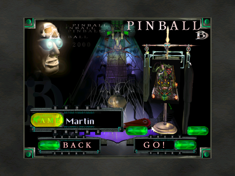 Mega Pinball (Windows) screenshot: Table selection