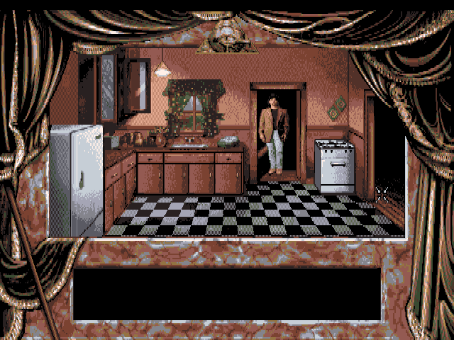 Dark Seed (SEGA Saturn) screenshot: The kitchen.