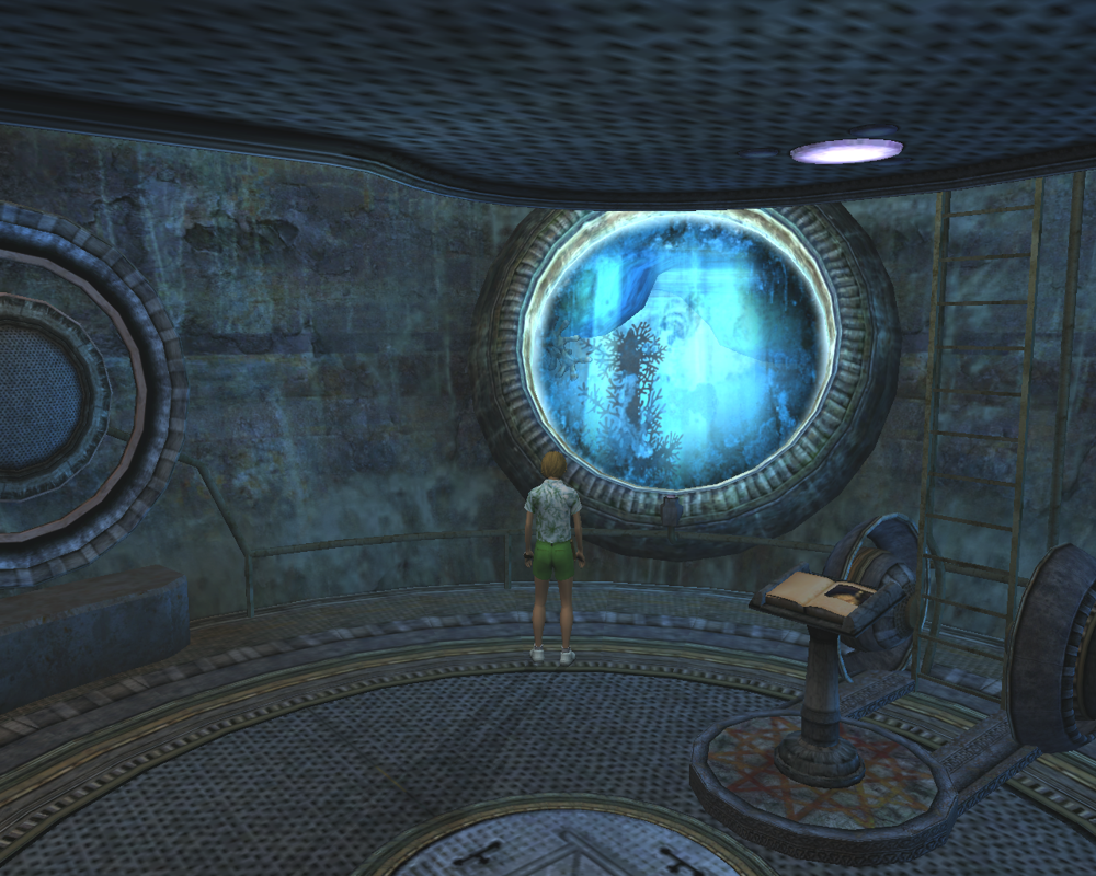 Myst Online: Uru Live (Windows) screenshot: Inside one of the rooms of Dereno