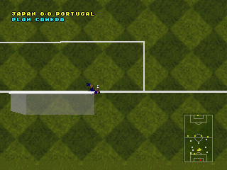 VR Soccer '96 (PlayStation) screenshot: Plan Camera