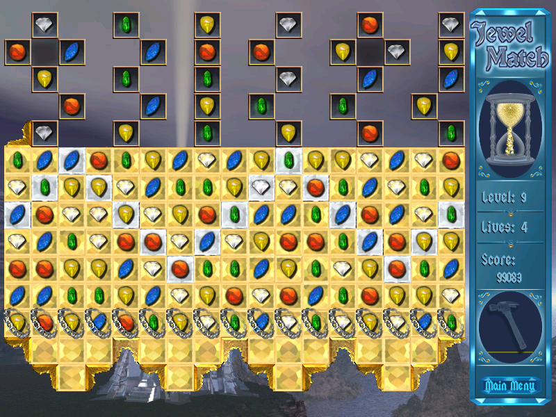 Screenshot of Jewel Match (Windows, 2007) MobyGames