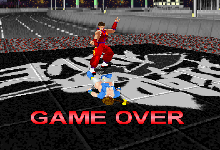 Dead or Alive (SEGA Saturn) screenshot: And that's the GAME OVER!