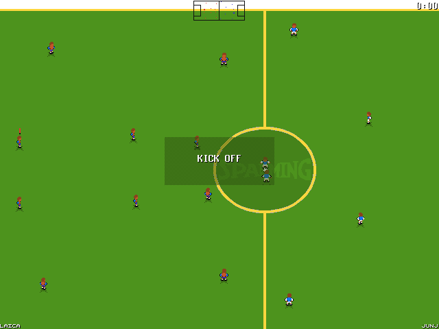 Eat the Whistle (Amiga) screenshot: Kick off
