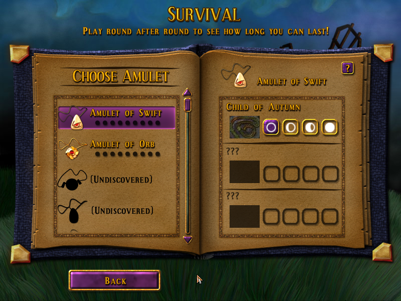 Sparkle (Windows) screenshot: Survival mode