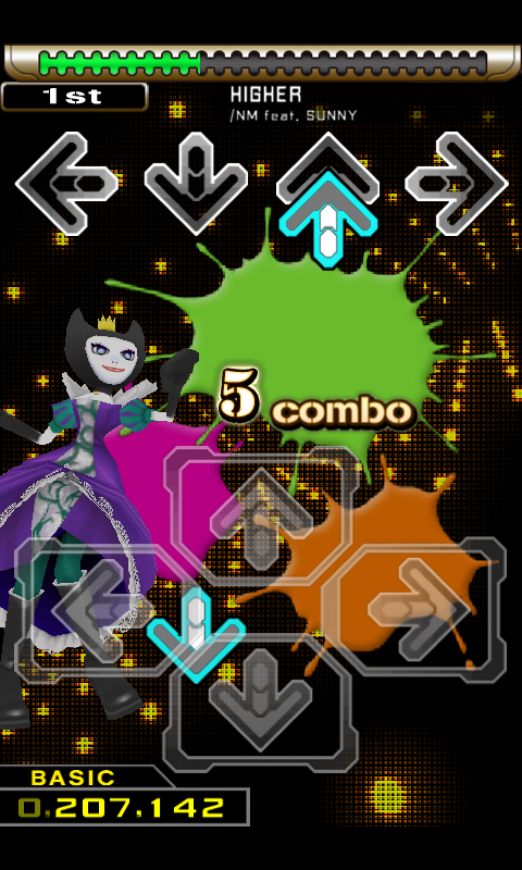 Dance Dance Revolution S (Android) screenshot: Combo