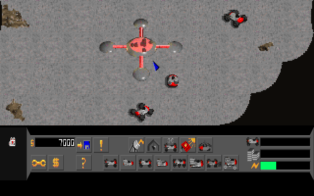 Moonbases (Amiga) screenshot: Just starting