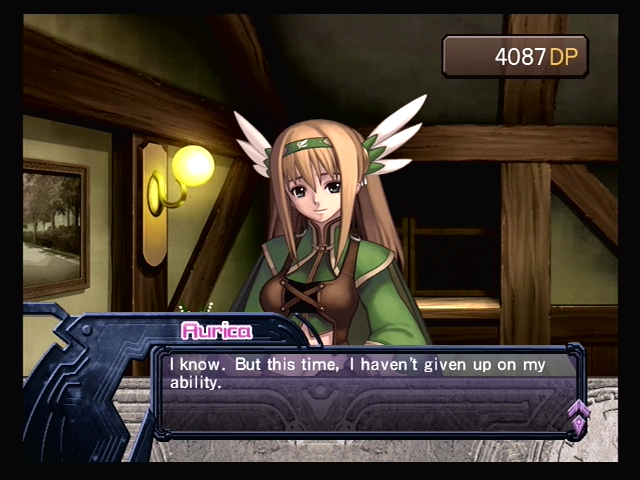 Ar tonelico: Melody of Elemia (PlayStation 2) screenshot: Talking with Aurica