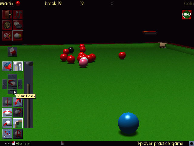 Jimmy White's 2: Cueball (Windows) screenshot: Developing the bunch.