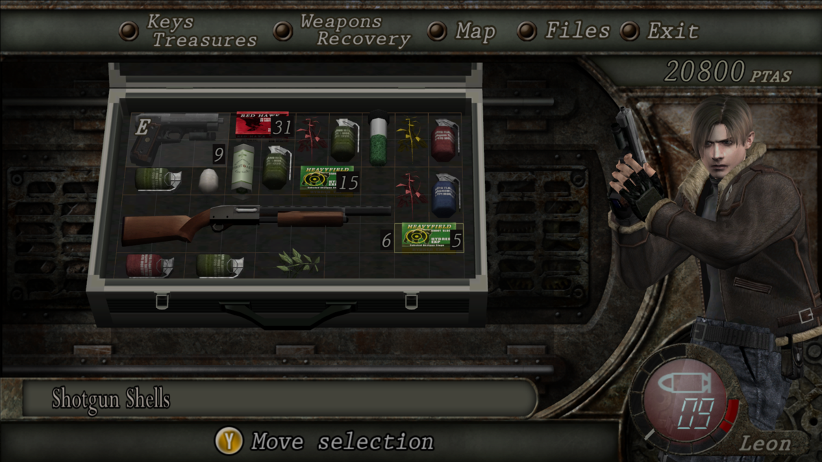 Resident Evil 4: Ultimate HD Edition (Windows) screenshot: Inventory