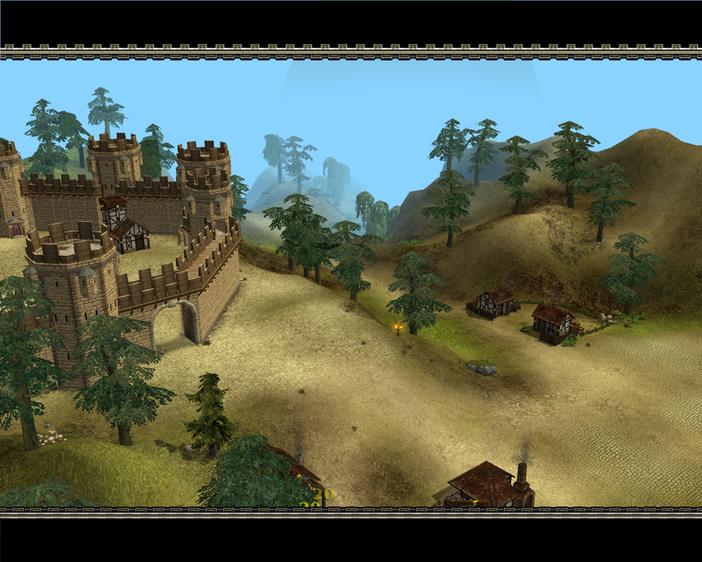 Castle Strike (Windows) screenshot: Cut scenes are all in-game.