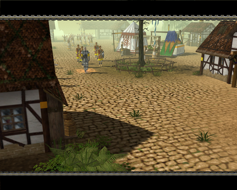Castle Strike (Windows) screenshot: Thorwald liberates a small town.