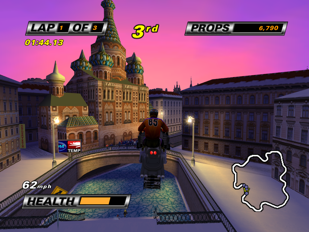 Whiteout (Windows) screenshot: What's St. Petersburg without its infamous cathedral.