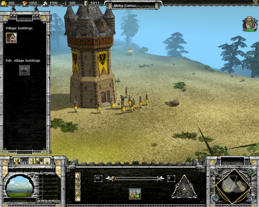 Castle Strike (Windows) screenshot: In-game camera is pretty impressive. This is zoomed-out.