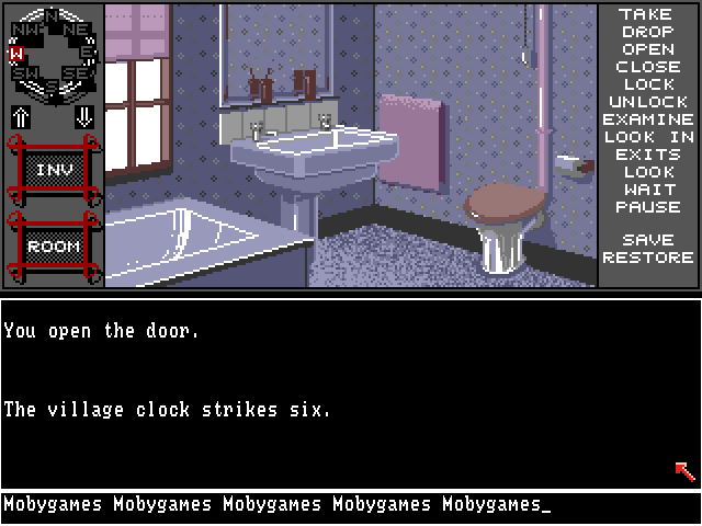 ...A Personal Nightmare (Amiga) screenshot: Bathroom