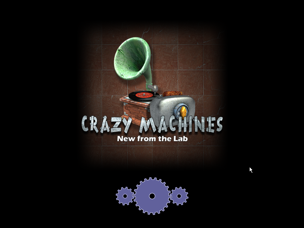 Crazy Machines 1.5: More Gizmos, Gadgets, & Whatchamacallits (Windows) screenshot: New from the Lab - Title screen