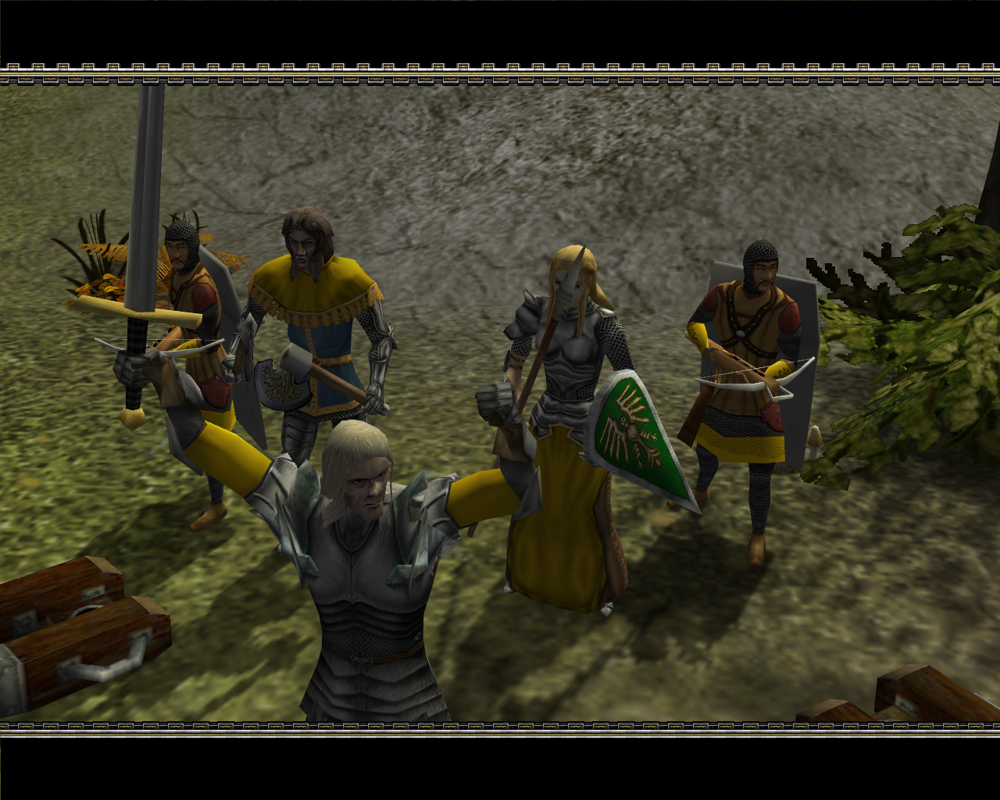Castle Strike (Windows) screenshot: Thorwald and his sister Svea are victorious.