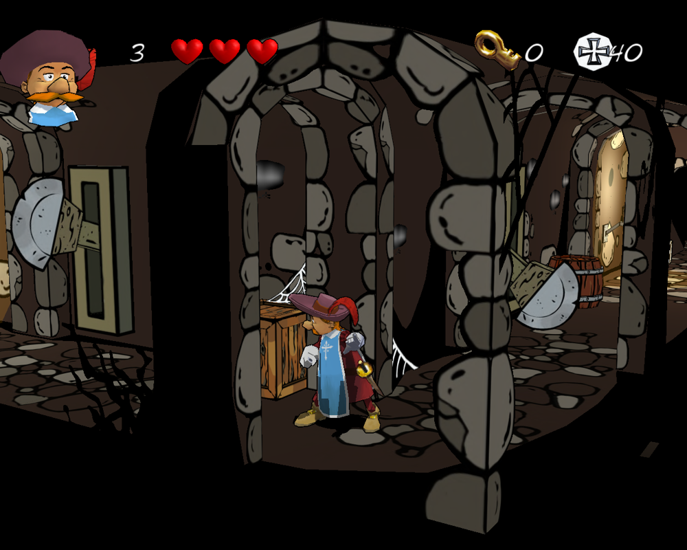 Legendo's The Three Musketeers (Windows) screenshot: Down in the castle dungeons