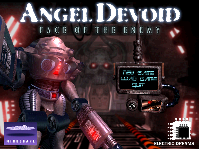 Angel Devoid: Face of the Enemy (DOS) screenshot: Title screen