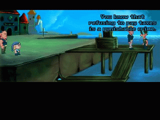 Cedric and the Revolution (Windows) screenshot: At the harbor