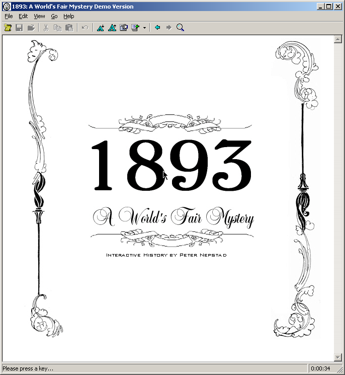 1893: A World's Fair Mystery (Windows) screenshot: Title screen