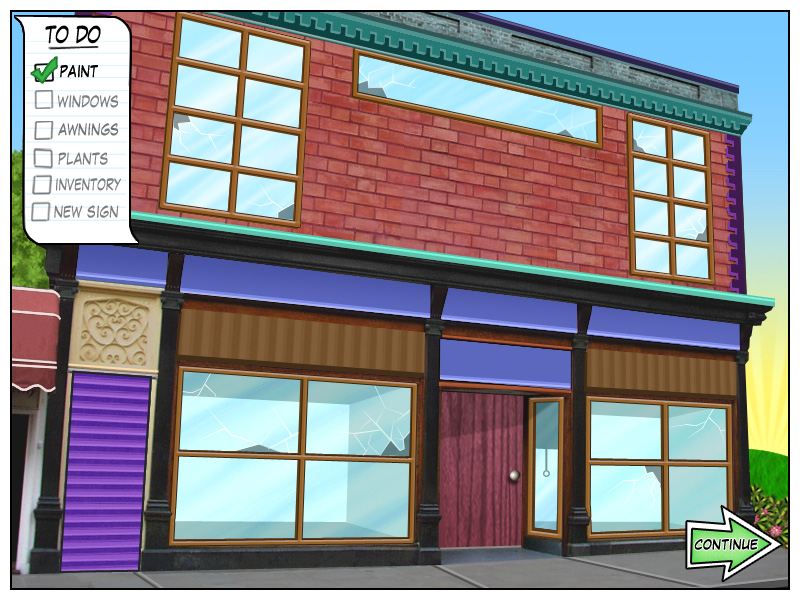 Little Shop of Treasures (Windows) screenshot: The shop is upgraded through perfect days