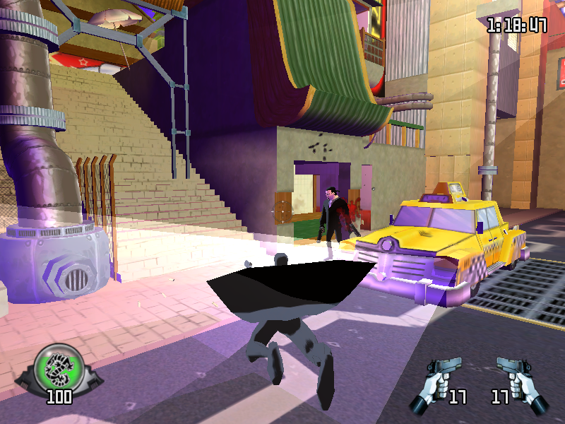 Drake of the 99 Dragons (Windows) screenshot: And here, my friends, is the currier - you are supposed to chase him...