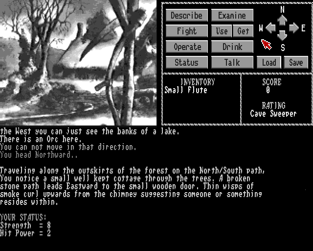 The Talisman (Amiga) screenshot: Cottage