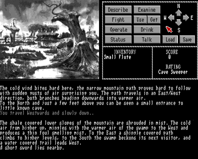 The Talisman (Amiga) screenshot: Short sword
