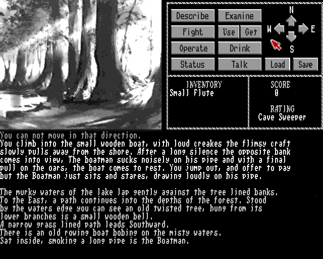 The Talisman (Amiga) screenshot: Boatman