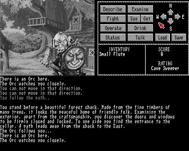 The Talisman (Amiga) screenshot: Forest shack