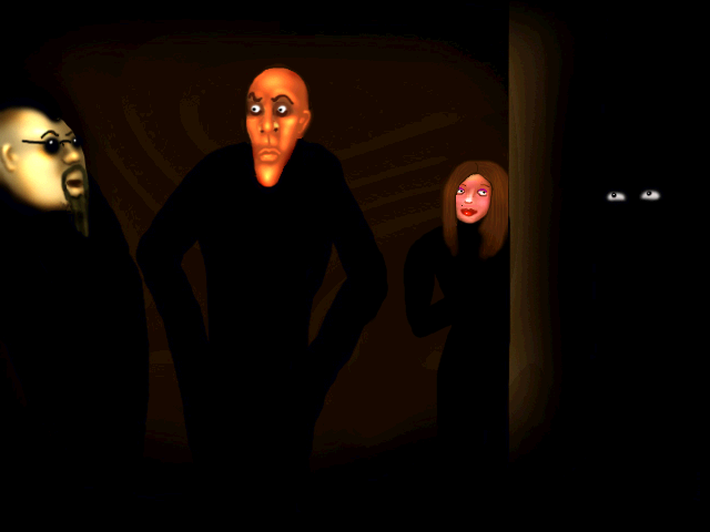 Wrath of the Sea King (Windows) screenshot: Introduction: an expedition is proposed -- and who is that eavesdropping?