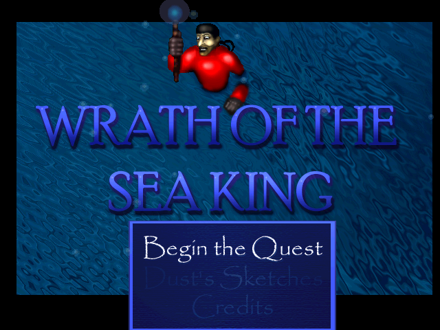 Wrath of the Sea King (Windows) screenshot: Title screen