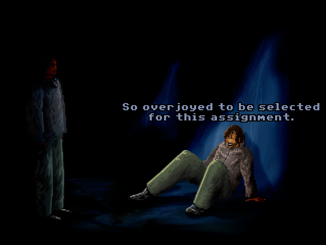 The Infinity String (Windows) screenshot: The entire story is told as a flashback.