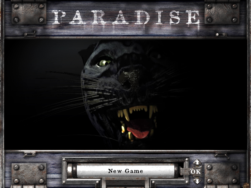 Paradise (Windows) screenshot: Title Screen/Start Menu